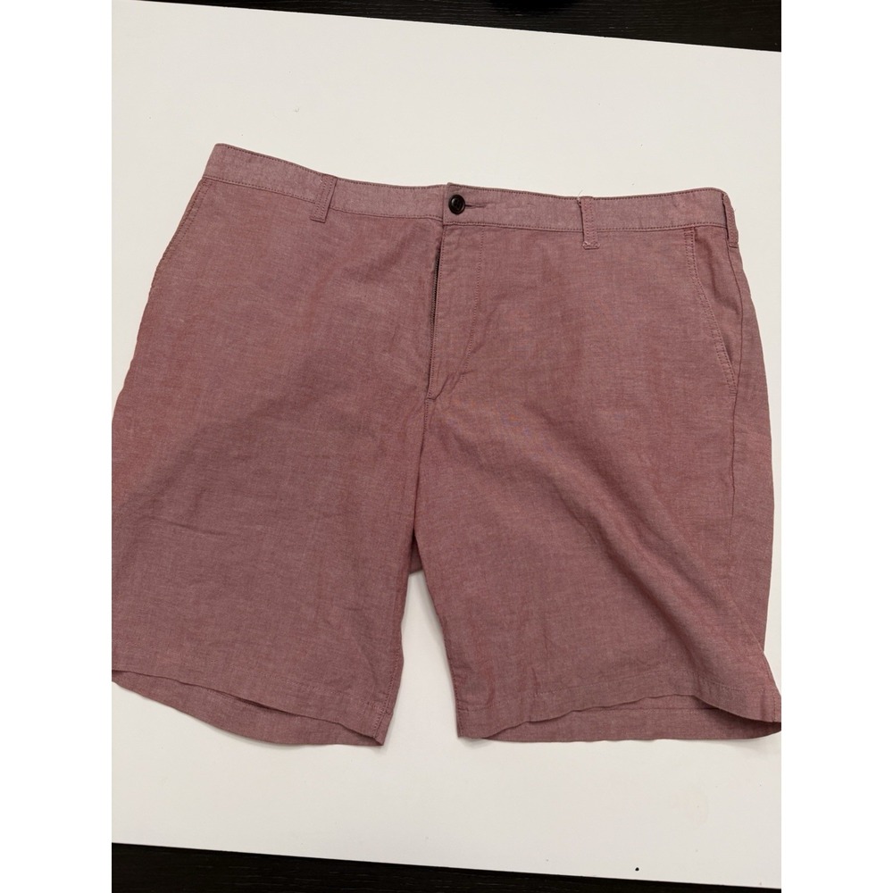 Dockers Flat Front Shorts W40 9" Inseam Red Chino Casual Mens.‎        5218